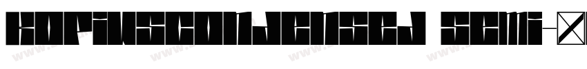 KopiusCondensed Semi字体转换